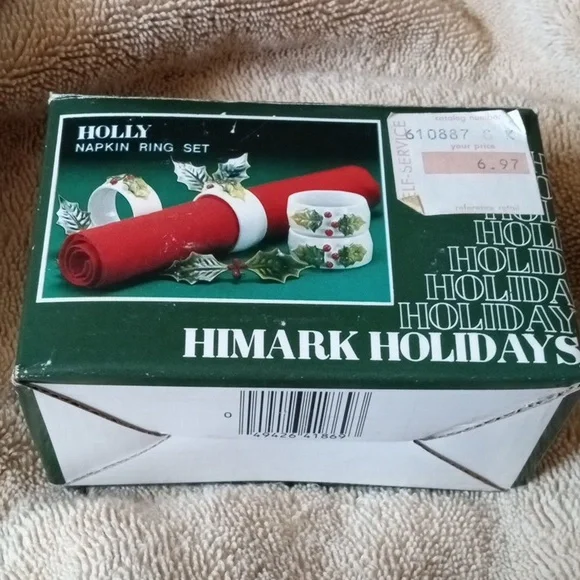 Vintage Bone China Napkin Rings - Picture 2 of 10